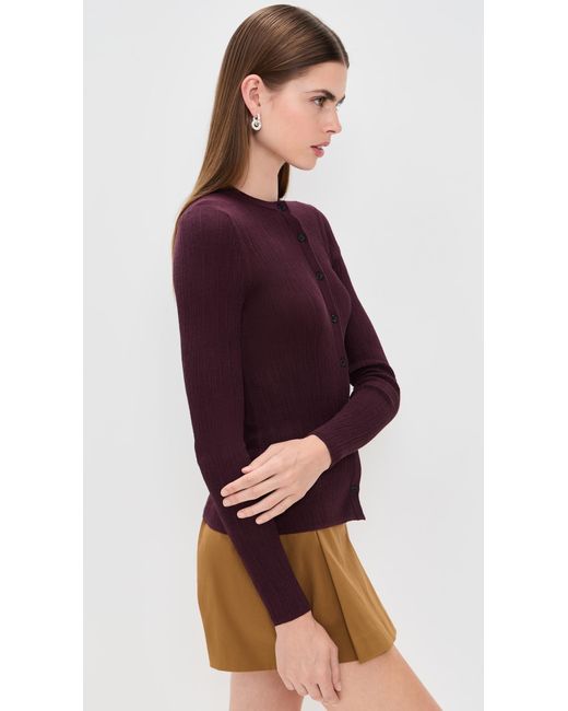 A.L.C. Purple A. L.C. Fisher Cardigan