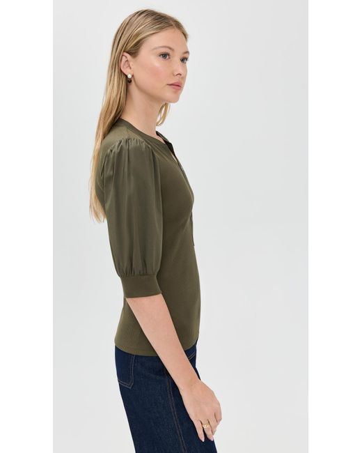 Veronica Beard Green Coralee Top