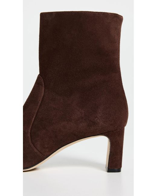 Stuart Weitzman Brown Babette 60 Zip Boots