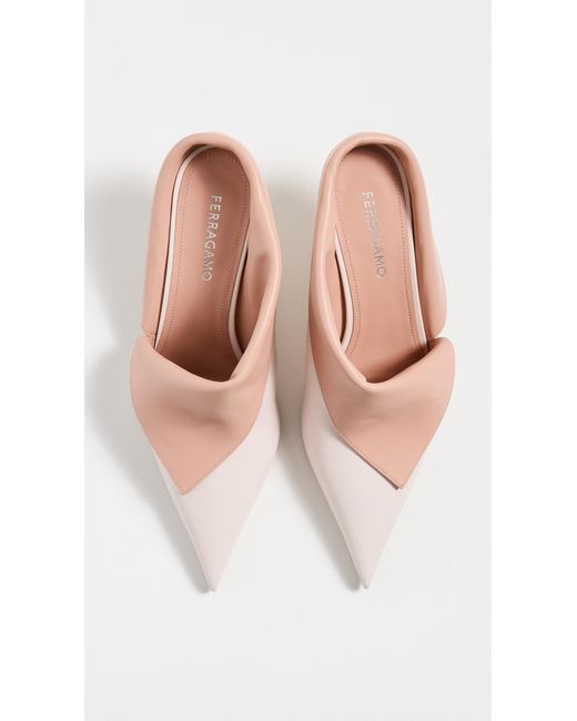 Ferragamo Pink Littyn Booties 55Mm