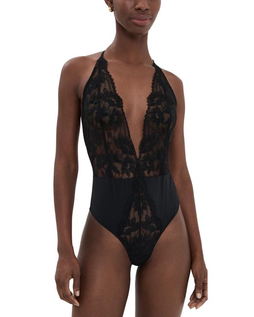 Natori Black Fleur Teddy