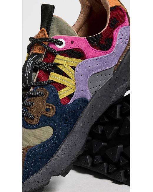 Flower Mountain Gray Yamano 3 Teddy Sneakers