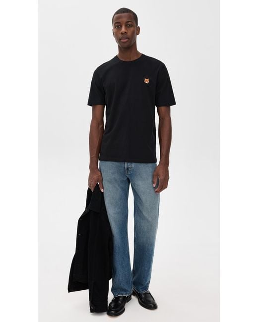 Maison Kitsuné Black Fox Head Patch Regular Tee for men
