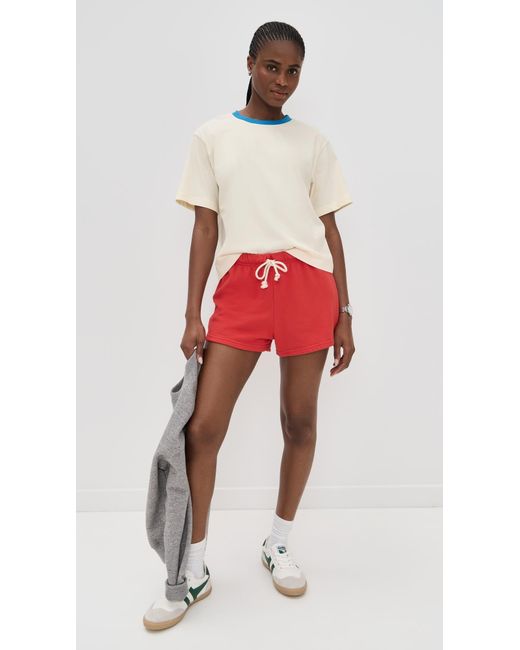 Le Bos Red Rory Ringer Tee