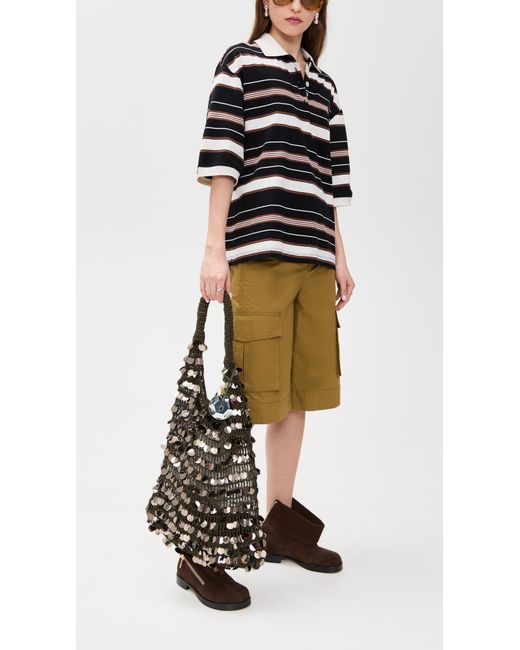 J.W. Anderson Black Sequin Hobo Bag
