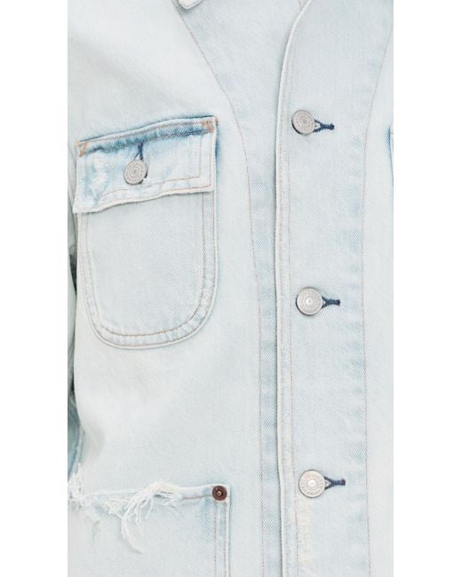 Polo Ralph Lauren White Denim Field Jacket