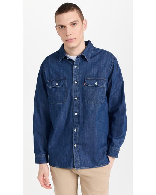 Levi's Blue Jackson Worker Overshirt for men
