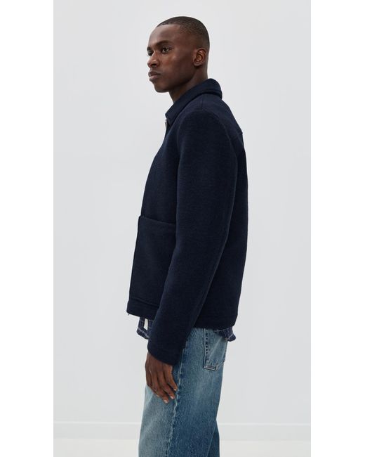NN07 Blue Gael Zip Jacket for men