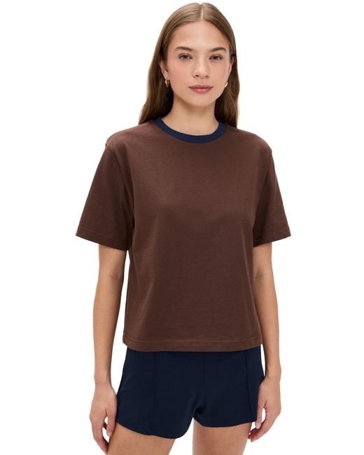 Le Bos Brown Rory Ringer Tee