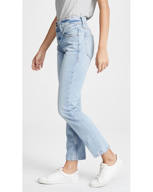 FRAME Denim Le Sylvie Slender Straight Heritage Jeans in Blue Lyst