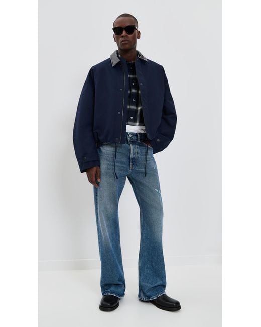 Acne Blue Opado Double Cotton Jacket for men