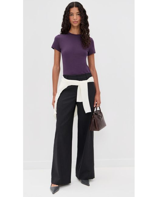 Theory Purple Tiny Tee