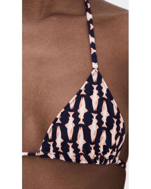 LaDoubleJ Black Triangle Bikini Top