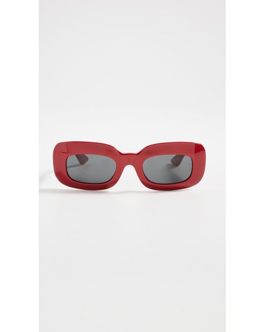 Oliver Peoples Red Oliver Peoples X Khaite 1966C Rectangular Sunglasses