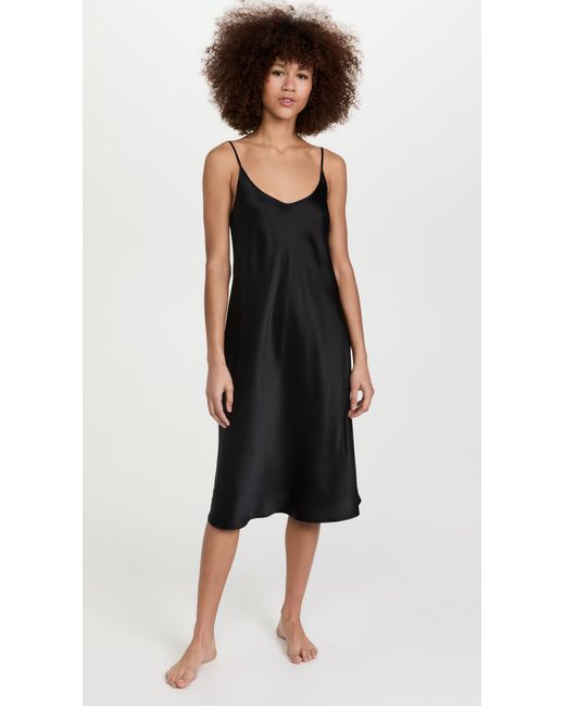 La Perla Silk Nightgown in Black - Lyst