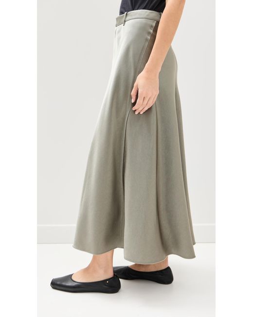 Vince Multicolor Satin Trouser A Line Skirt