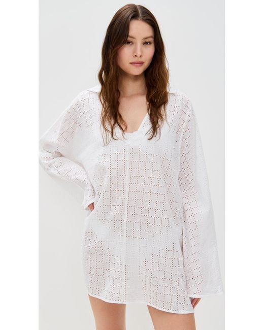 Solid & Striped White The Alba Tunic