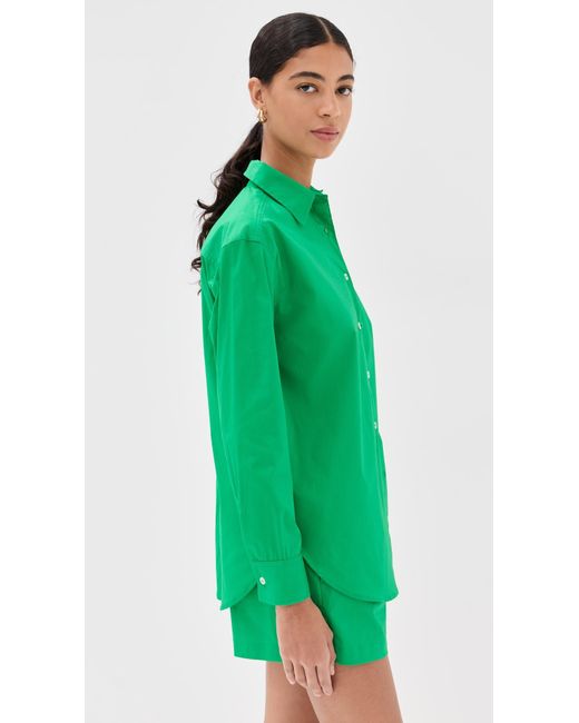 Le Bos Green Cecillia Button Down