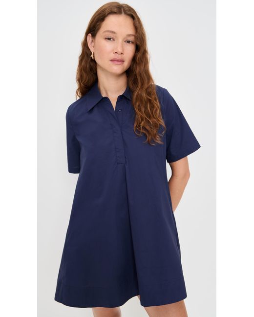 English Factory Blue Kaftan Mini Dress