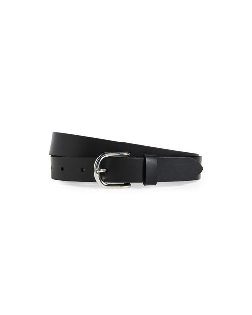 Isabel Marant Black Buckle Leather Zap Belt