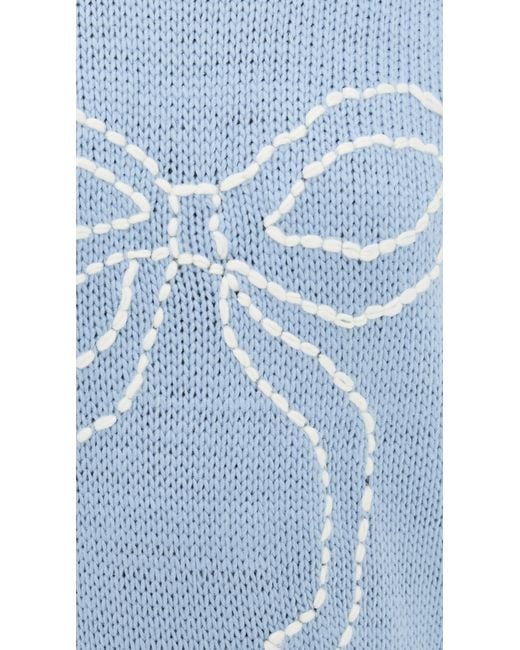 Bailey Rose Blue Bow Sweater