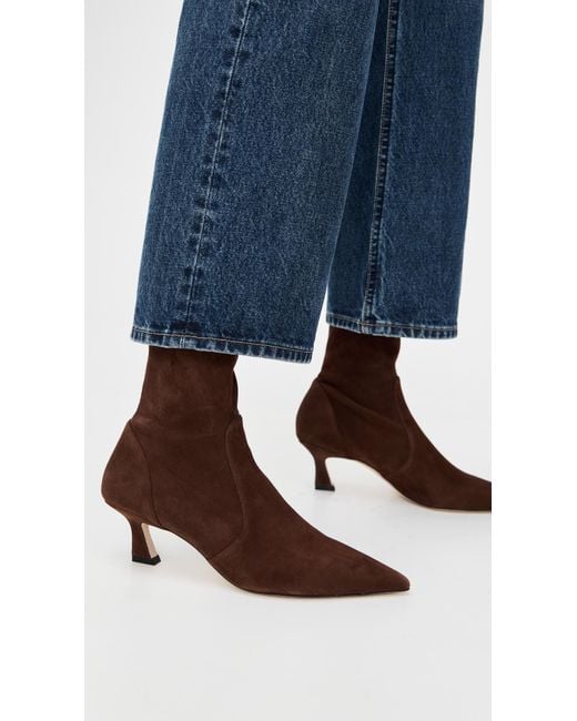 Stuart Weitzman Brown Vinnie 50 Booties