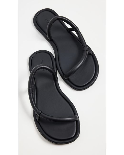 St. Agni Black Soft Loop Slides