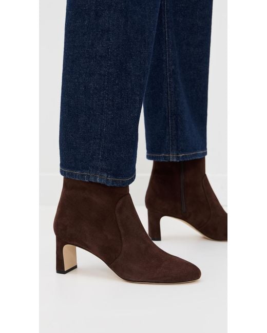 Stuart Weitzman Brown Babette 60 Zip Boots
