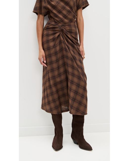 Isabel Marant Brown Nicole Skirt