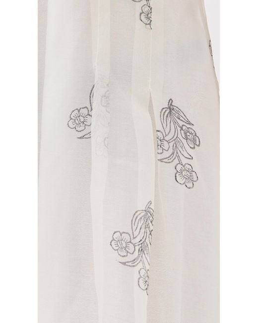 Alix Of Bohemia White Gigi Lunar Flower Dress