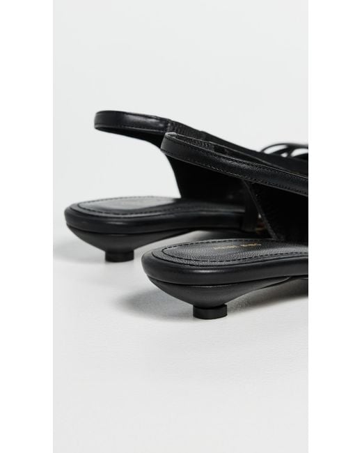 Anine Bing Black Zoey Slingback Heels