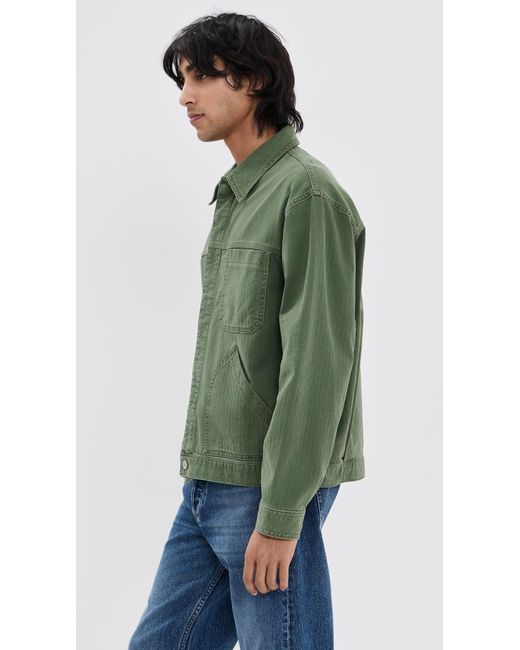 Jeanerica Noa Denim Jacket in Green for Men | Lyst