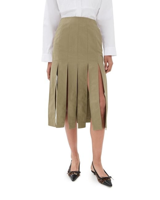 Simone Rocha Green Multi Slit Skirt