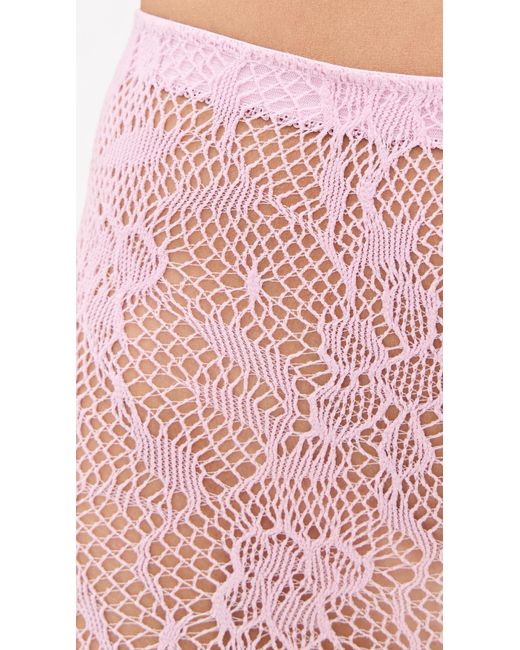 Stems Pink Aria Mesh Tights