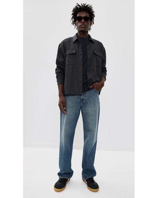 Theory Blue Precise Cotton Tee for men