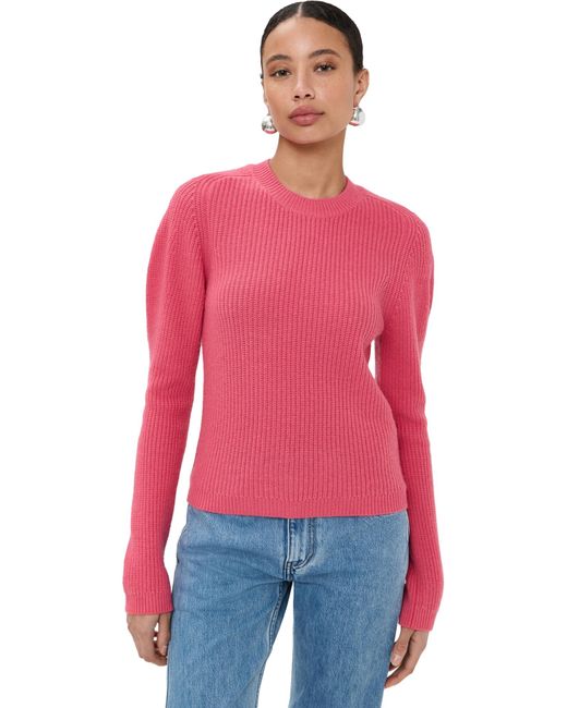 J.W. Anderson Red Puff Sleeve Sweater