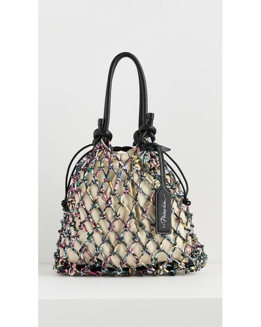 3.1 Phillip Lim Printed Macrame Mini Sac in Black | Lyst