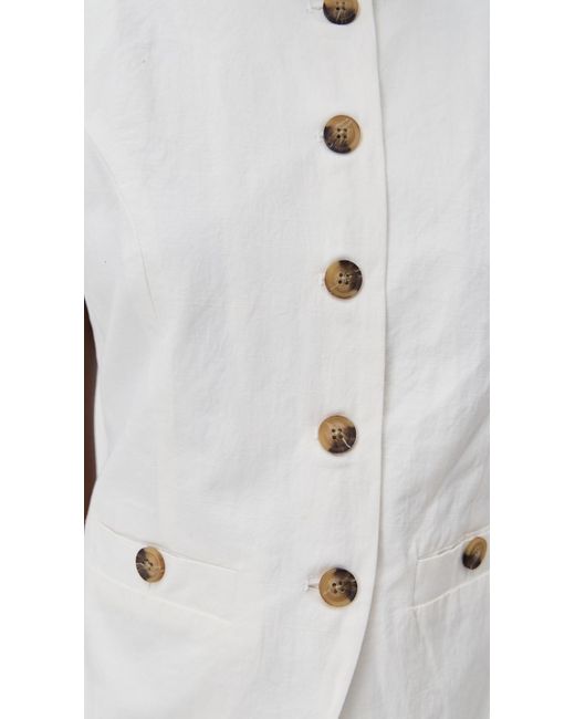 Blank NYC White Cloud Burst Blouse
