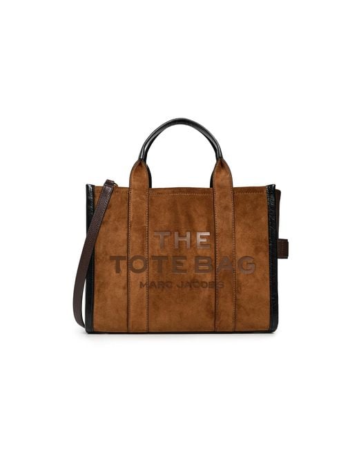 Marc Jacobs Brown The Suede Medium Tote Bag