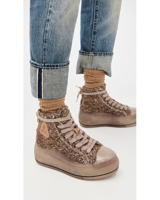 R13 Brown Kurt High Top Sneakers