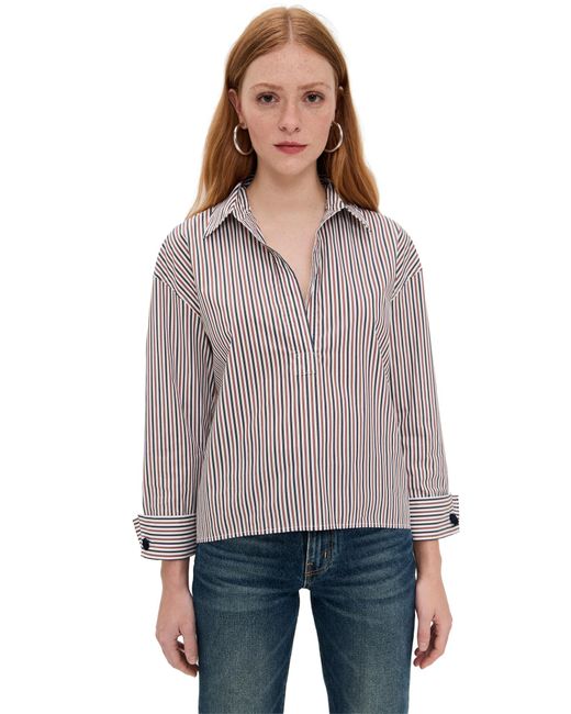 Veronica Beard Gray Draymond Shirt
