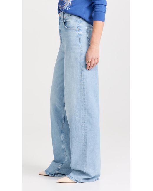 Mother Blue High Waisted Spinner Zip Heel Jeans