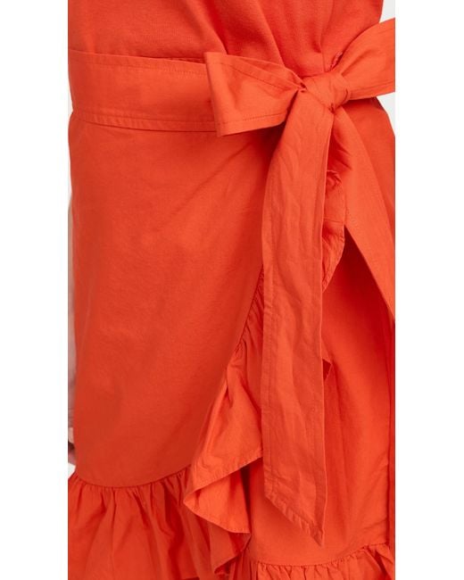 Cinq À Sept Orange Mahlia Dress