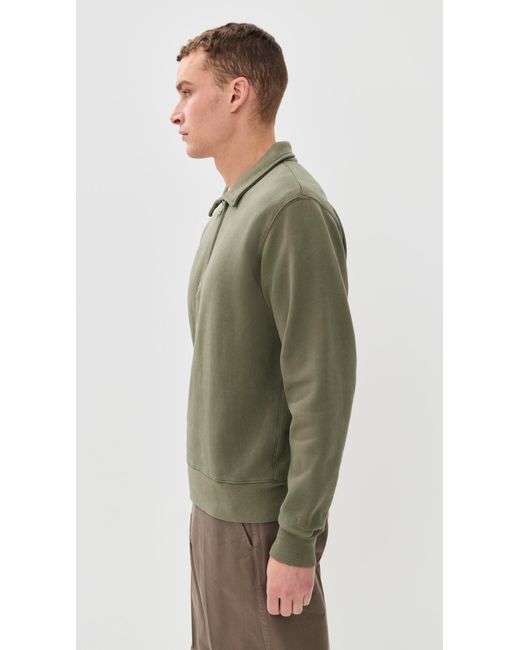 KNICKERBOCKER Green Stadium Loft Knit Quarter Zip for men