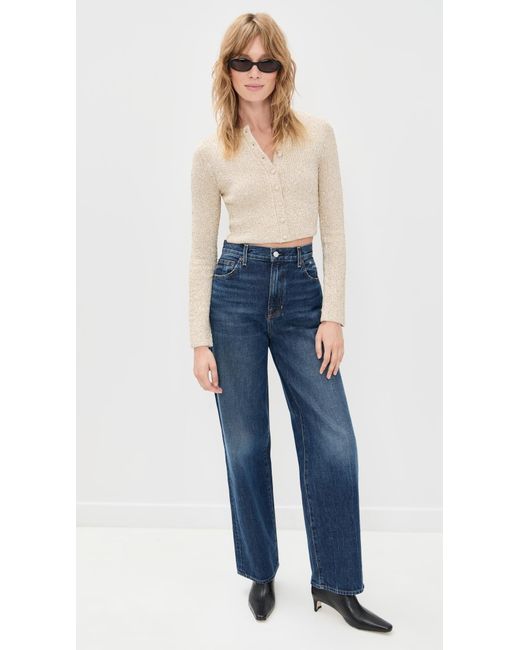 LoveShackFancy Blue Ferra Cardigan