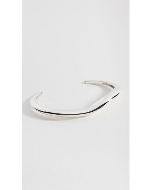 Agmes White Small Astrid Cuff