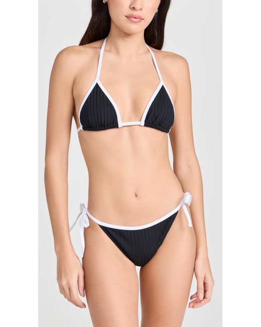 Solid & Striped Black The Iris Bikini Top