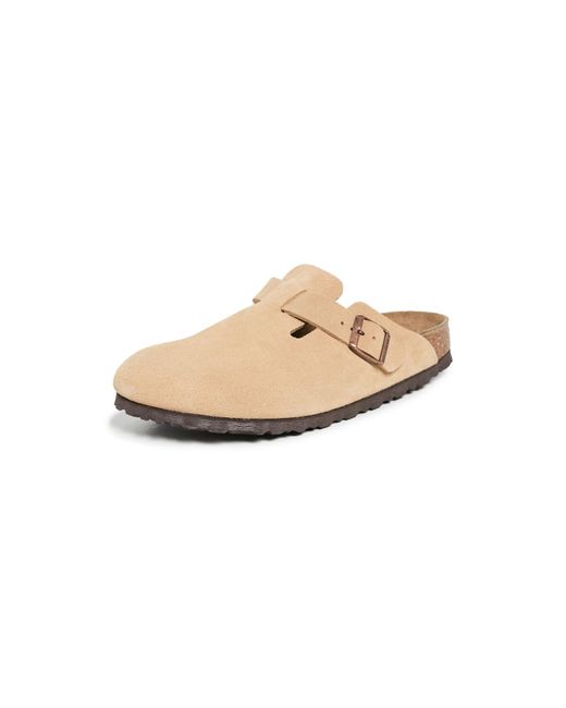 Birkenstock White Boston Clogs