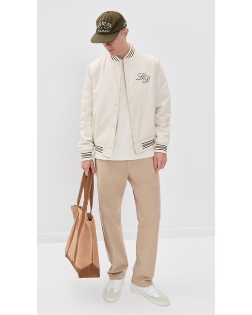 Les Deux Natural Tech Varsity Jacket for men