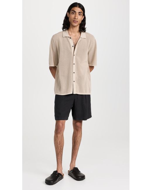 Rag & Bone Natural Payton Button Up Shirt Fossi for men
